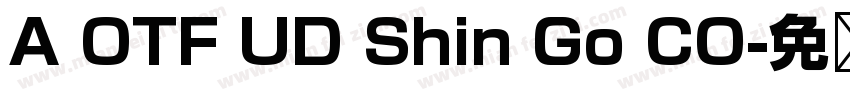A OTF UD Shin Go CO字体转换
